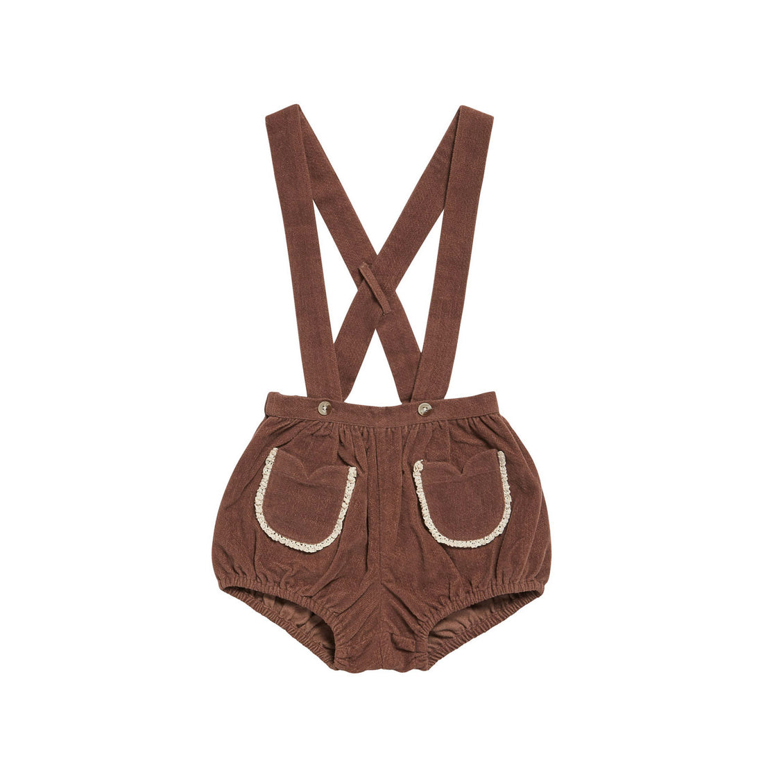 Little Cotton Clothes Nutmeg Velvet Hastings Romper