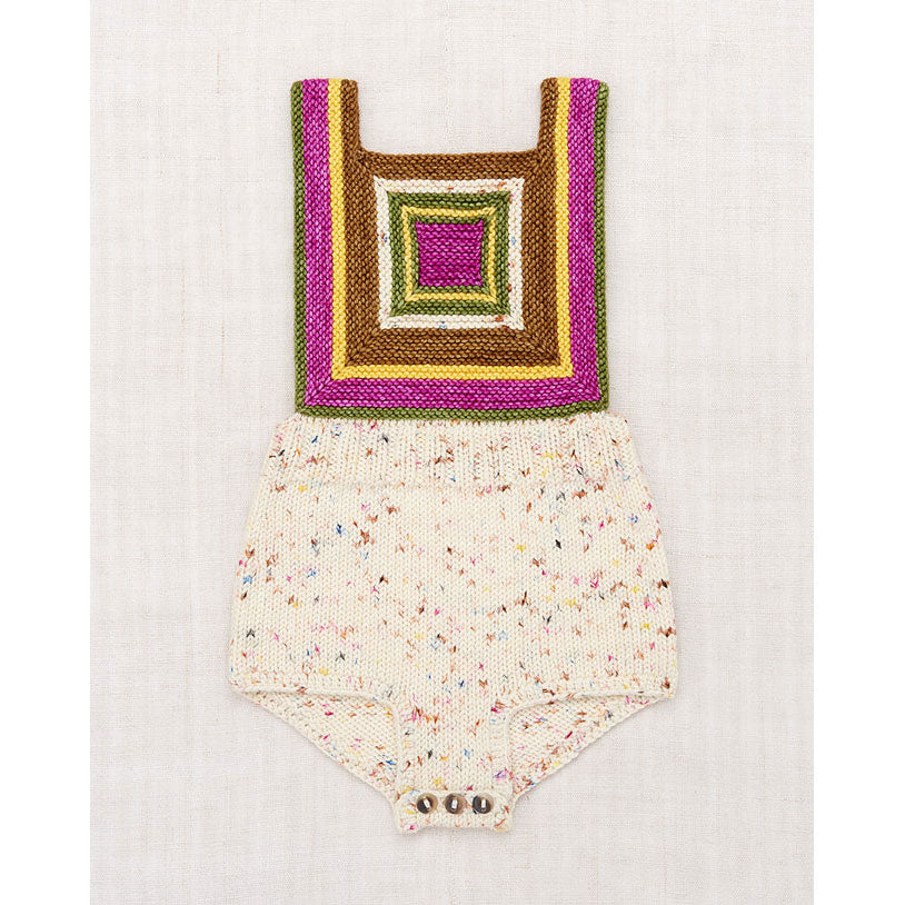 Misha and Puff Confetti Log Cabin Romper