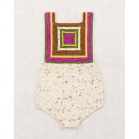Misha and Puff Confetti Log Cabin Romper