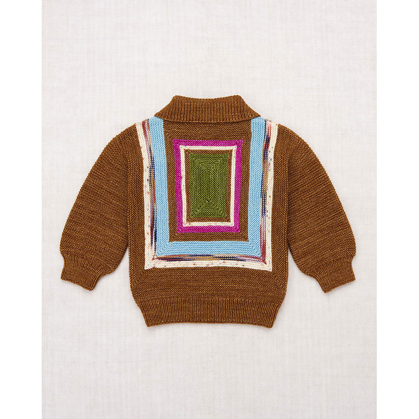 Misha and Puff Nutmeg Log Cabin Sweater
