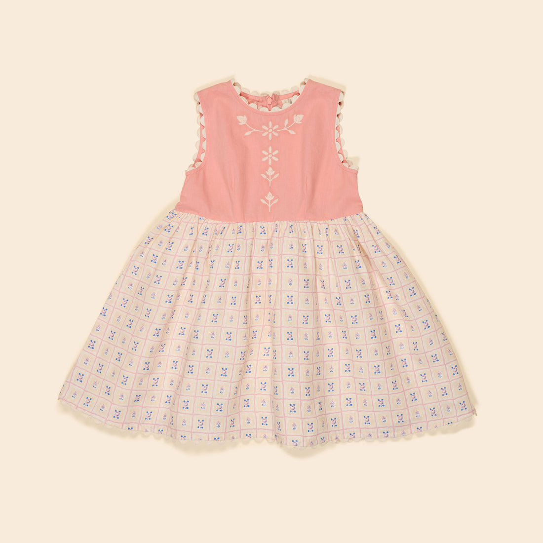 Apolina Rosepanel Cream/Peony Lola Dress