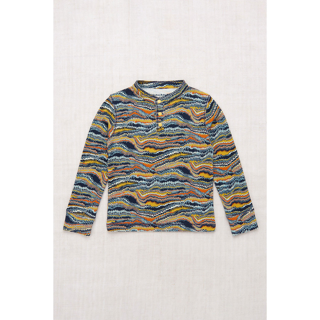 Misha and Puff Yonder Scribble Long Sleeve Vintage Henley