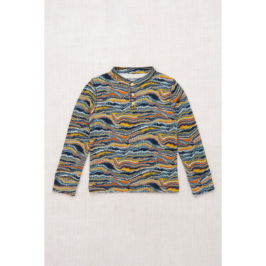 Misha and Puff Yonder Scribble Long Sleeve Vintage Henley