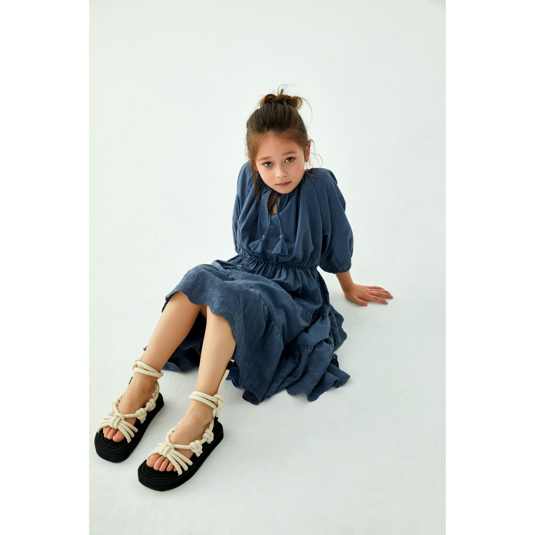 Cera Una Volta Dusty Blue Olivia Dress