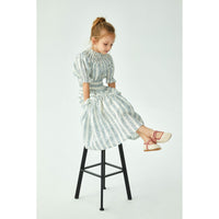 Cera Una Volta Blue Stripes Evelina Dress
