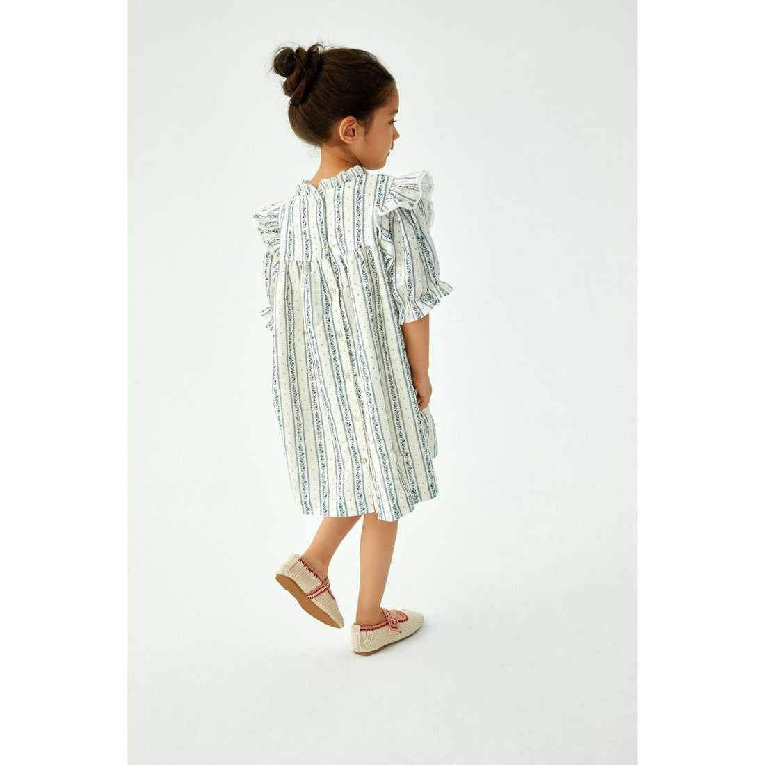 Cera Una Volta Blue Stripes Raffaella Dress
