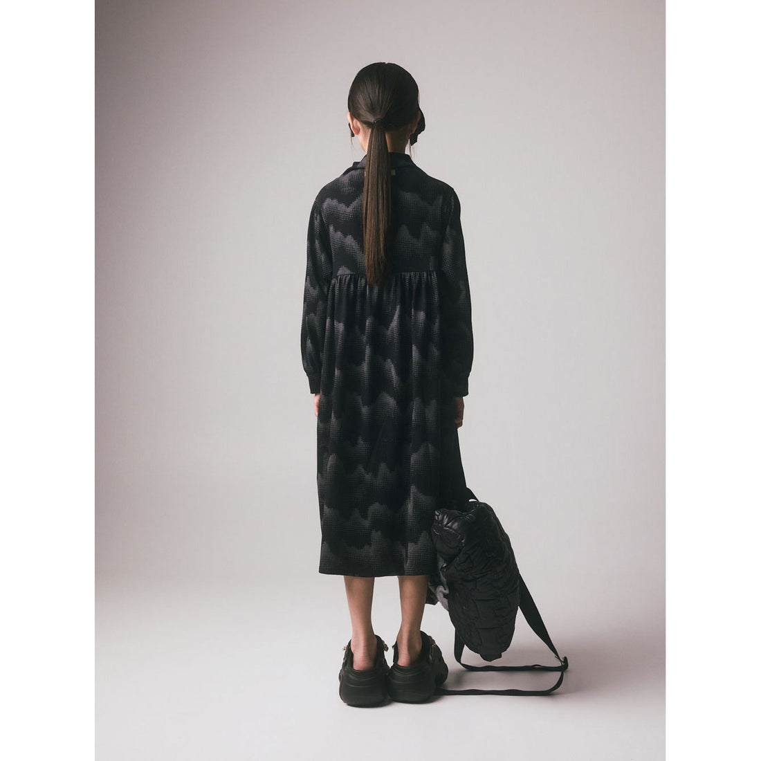 Little Creative Factory Grey & Black Soft Stella Dress