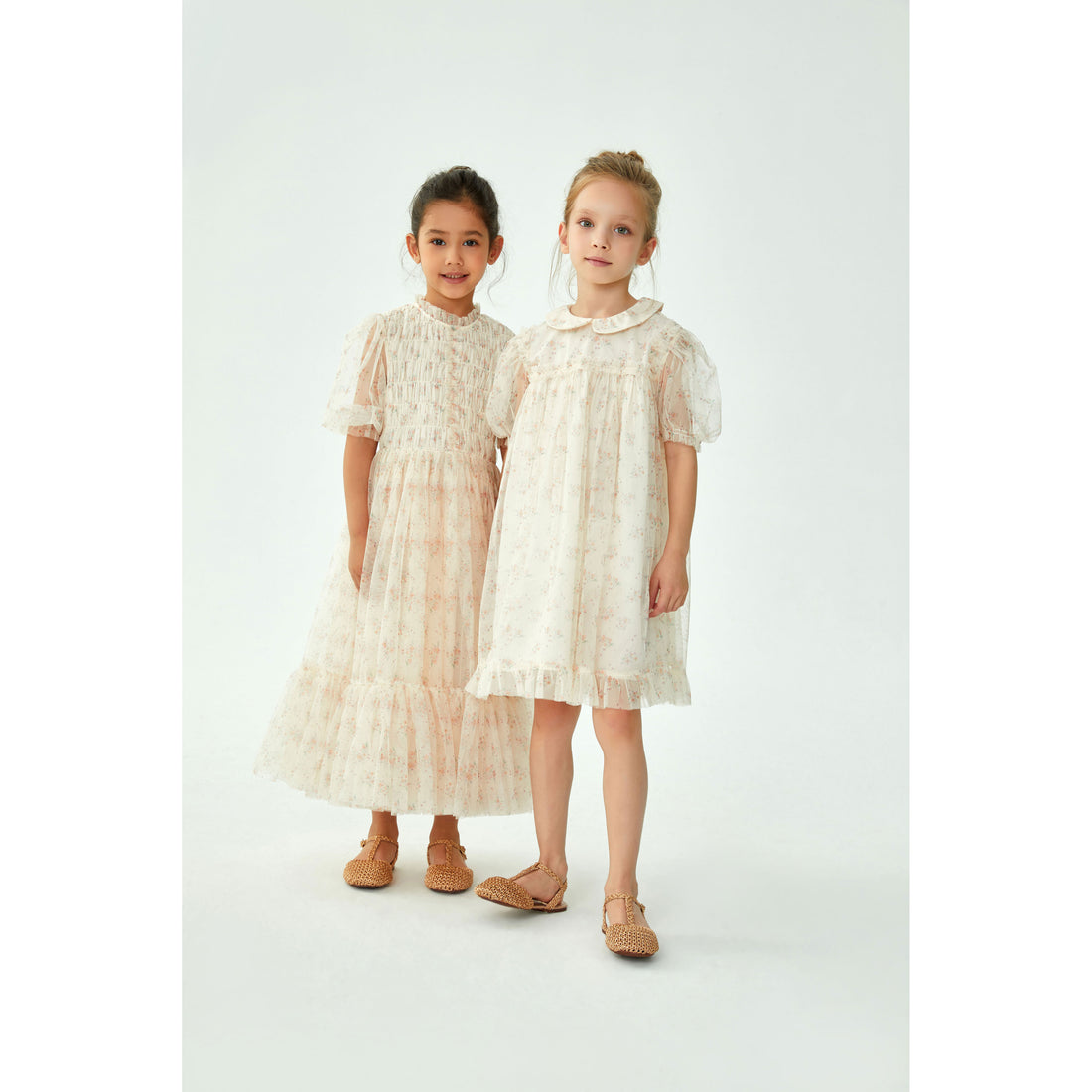 Cera Una Volta Cream Flower Valentina Dress