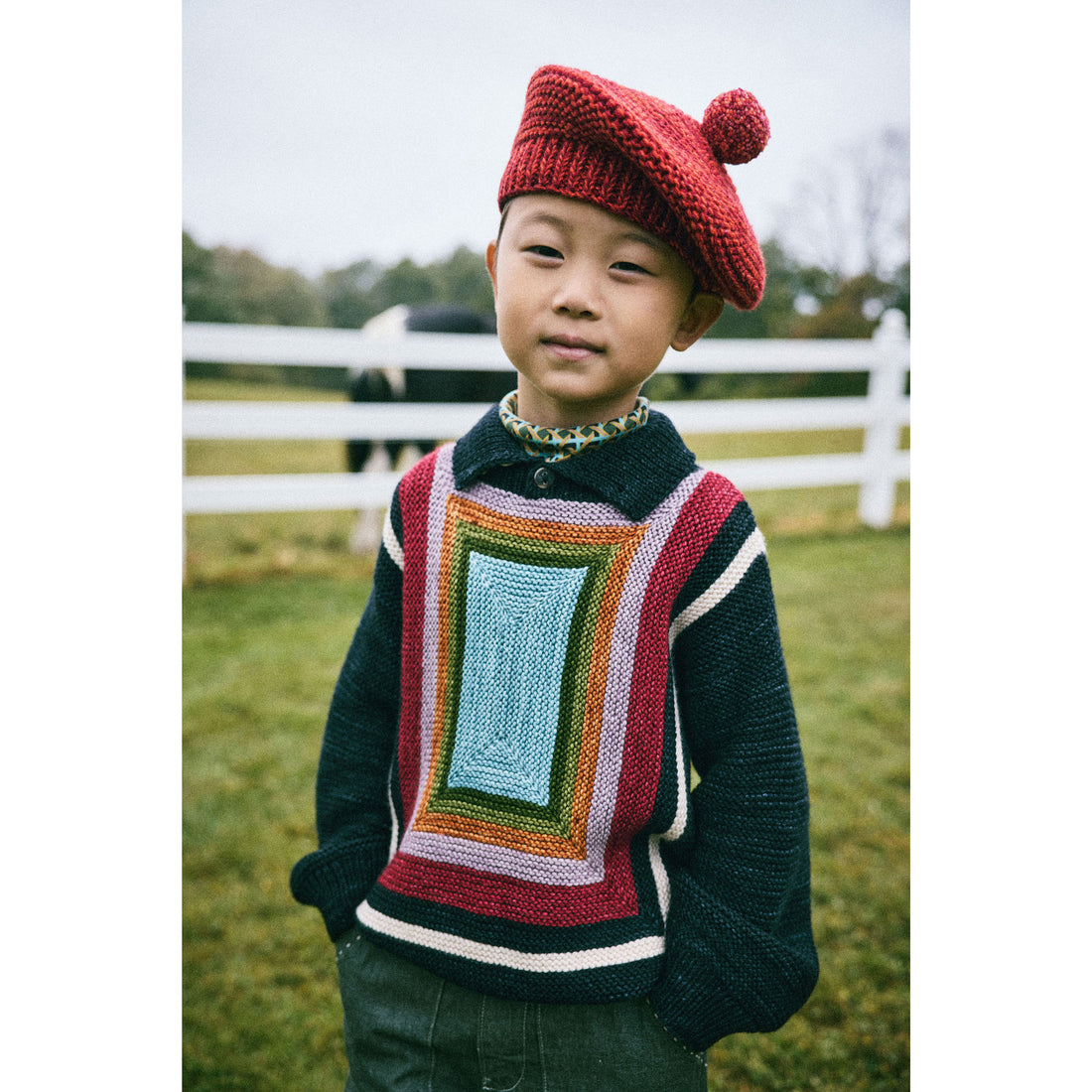 Misha and Puff Red Flame + Berry Marl Marl Beret – Ladida