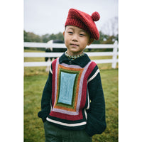 Misha and Puff Red Flame + Berry Marl Marl Beret
