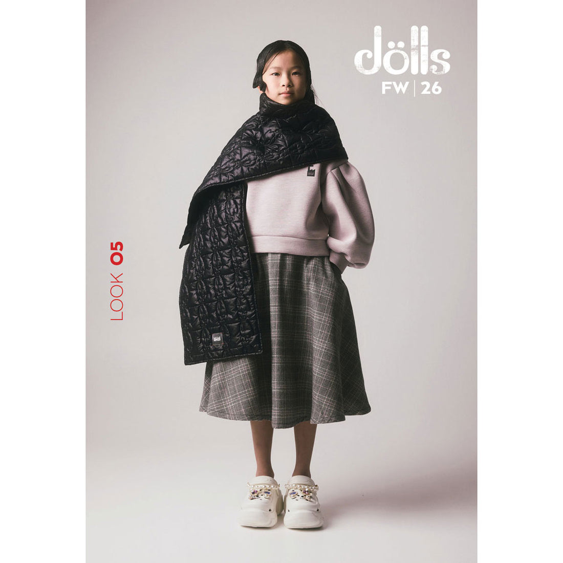 Little Creative Factory Grey Harpa Cape Skirt