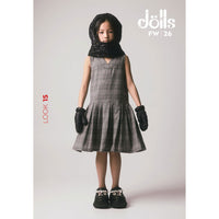 Little Creative Factory Grey Plaid Harpa Pleated Dress