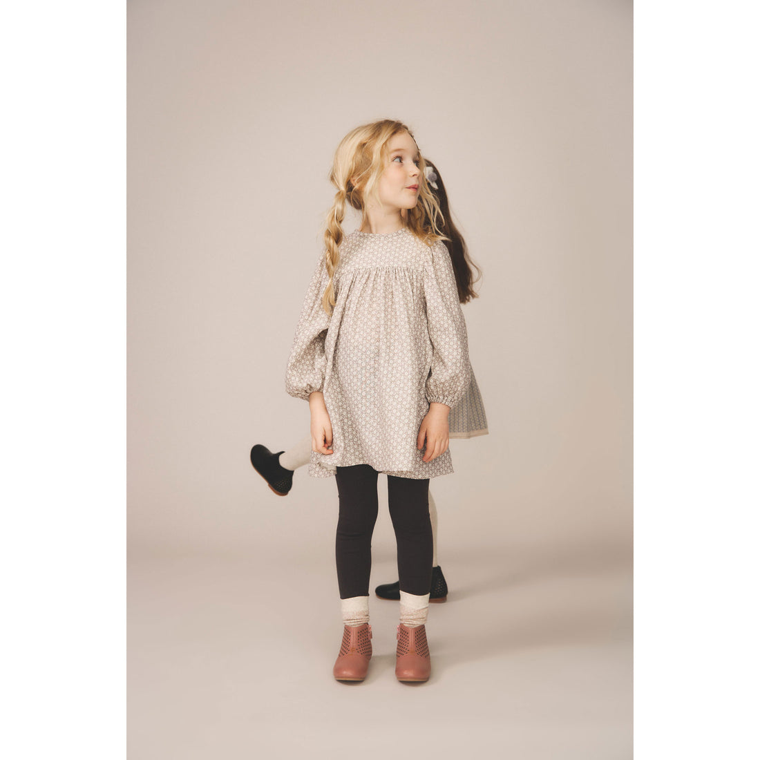 SOOR PLOOM Rose Smoke Filigree Print Clementine Dress
