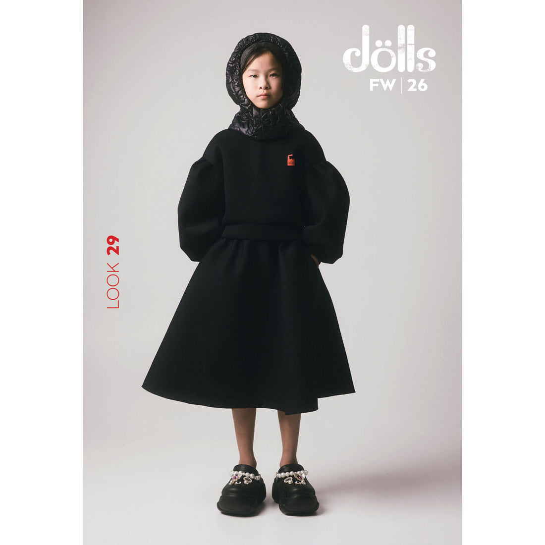 Little Creative Factory Black Nikki Turtleneck Top