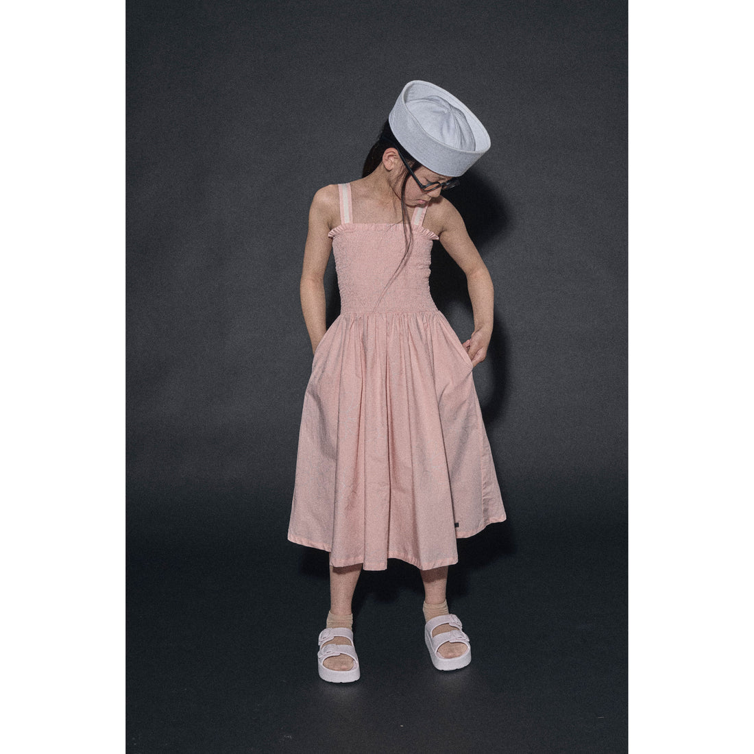 Little Creative Factory  Light Apricot/Silver Journey Strap Dress