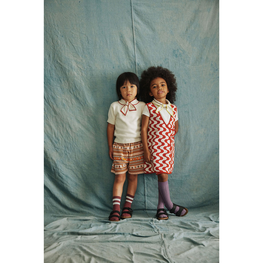 Misha and Puff Sienna Marble Jacquard Bibi Dress