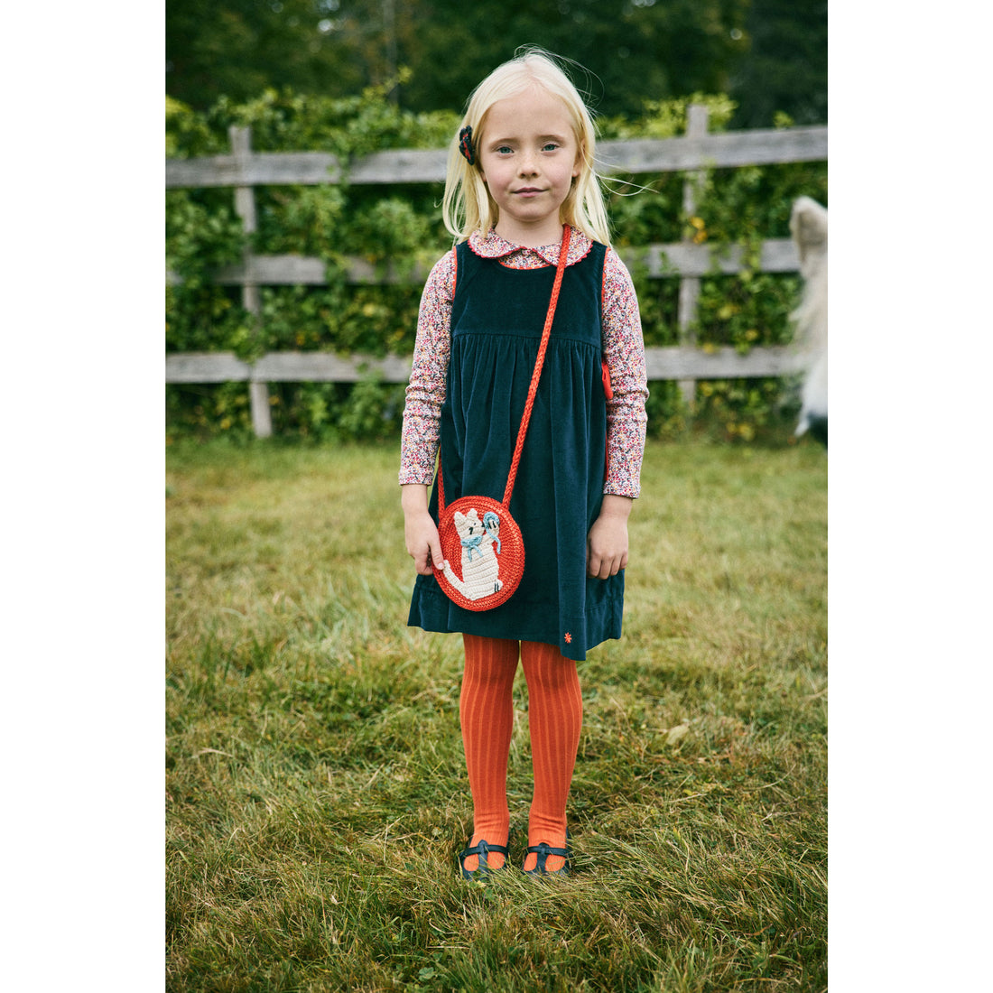 Misha and Puff String Mini Floral Rickrack Peter Pan Top