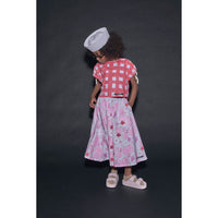 Little Creative Factory  Flower Print Coral Reef Skirt