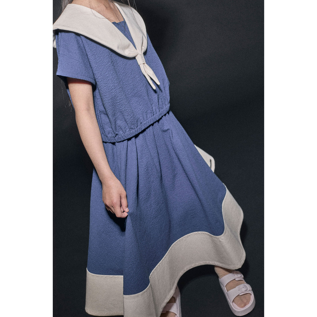 Little Creative Factory  Cream/Dark Blue Cruise Skirt