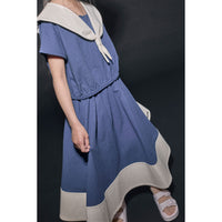 Little Creative Factory  Cream/Dark Blue Cruise Skirt