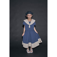 Little Creative Factory  Dark Blue Cruise Collar Top