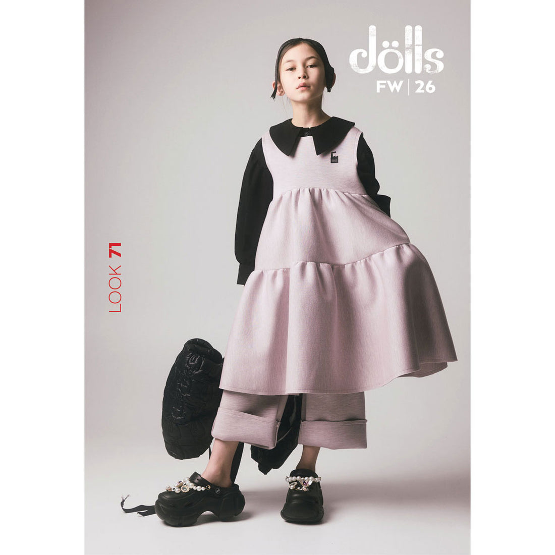 Little Creative Factory Pale Pink Doll Apron Dress