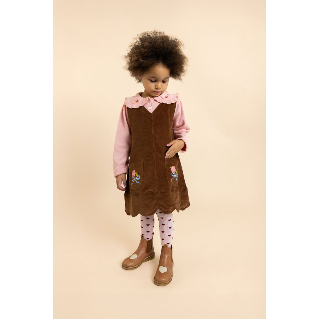 Floss Warm Coffee Celeste Dress