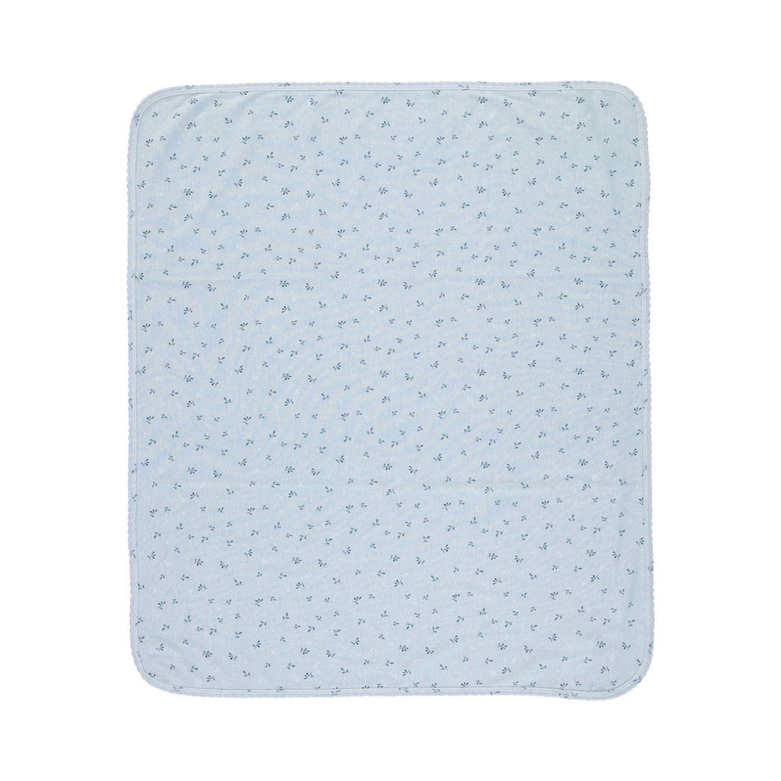 Bebe Organic Blue Leaf Whisper Lou Blanket