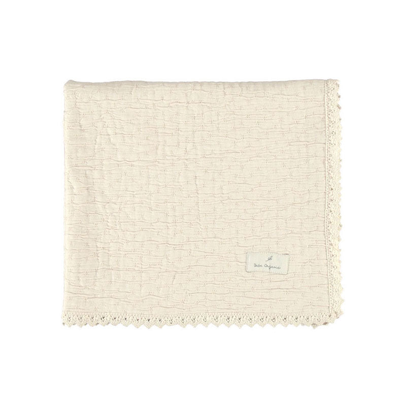 Bebe Organic Chenille Natural  Lumi Blanket