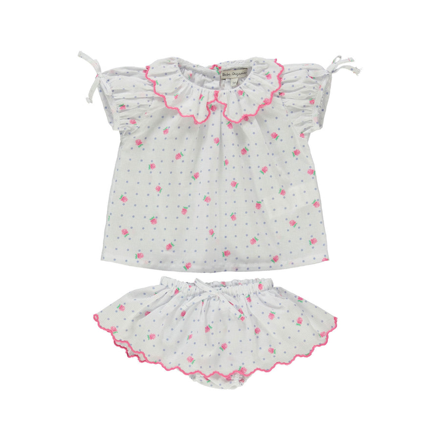 Bebe Organic Raspberry Field Lyla Baby Set