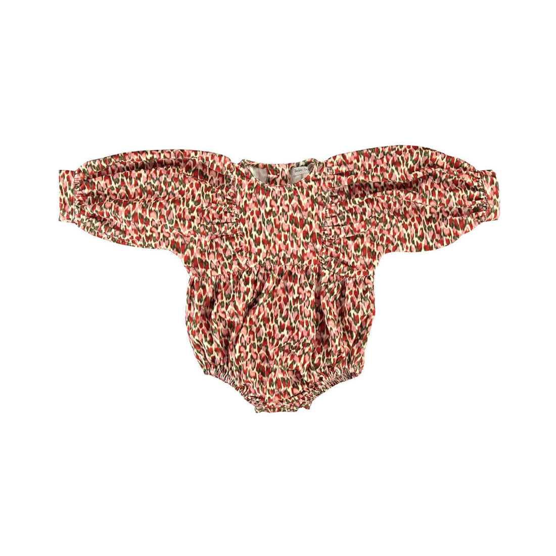 Bebe Organic Painted Hearts Lyra Romper