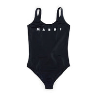 Marni Black Logo Swimsuit