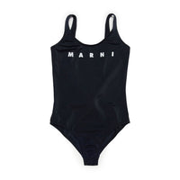 Marni Black Logo Swimsuit