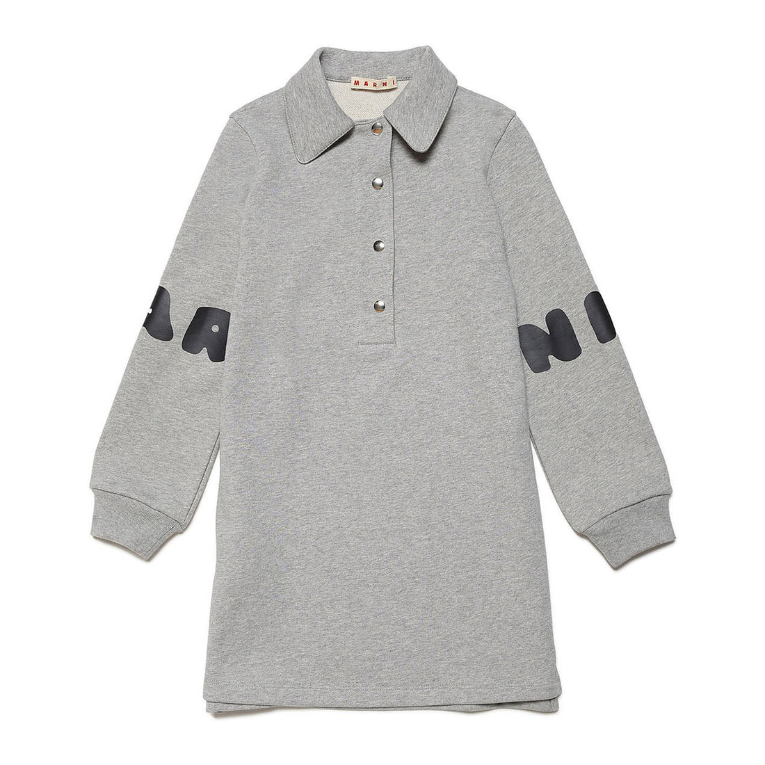 Marni Grey Fleece Polo Dress