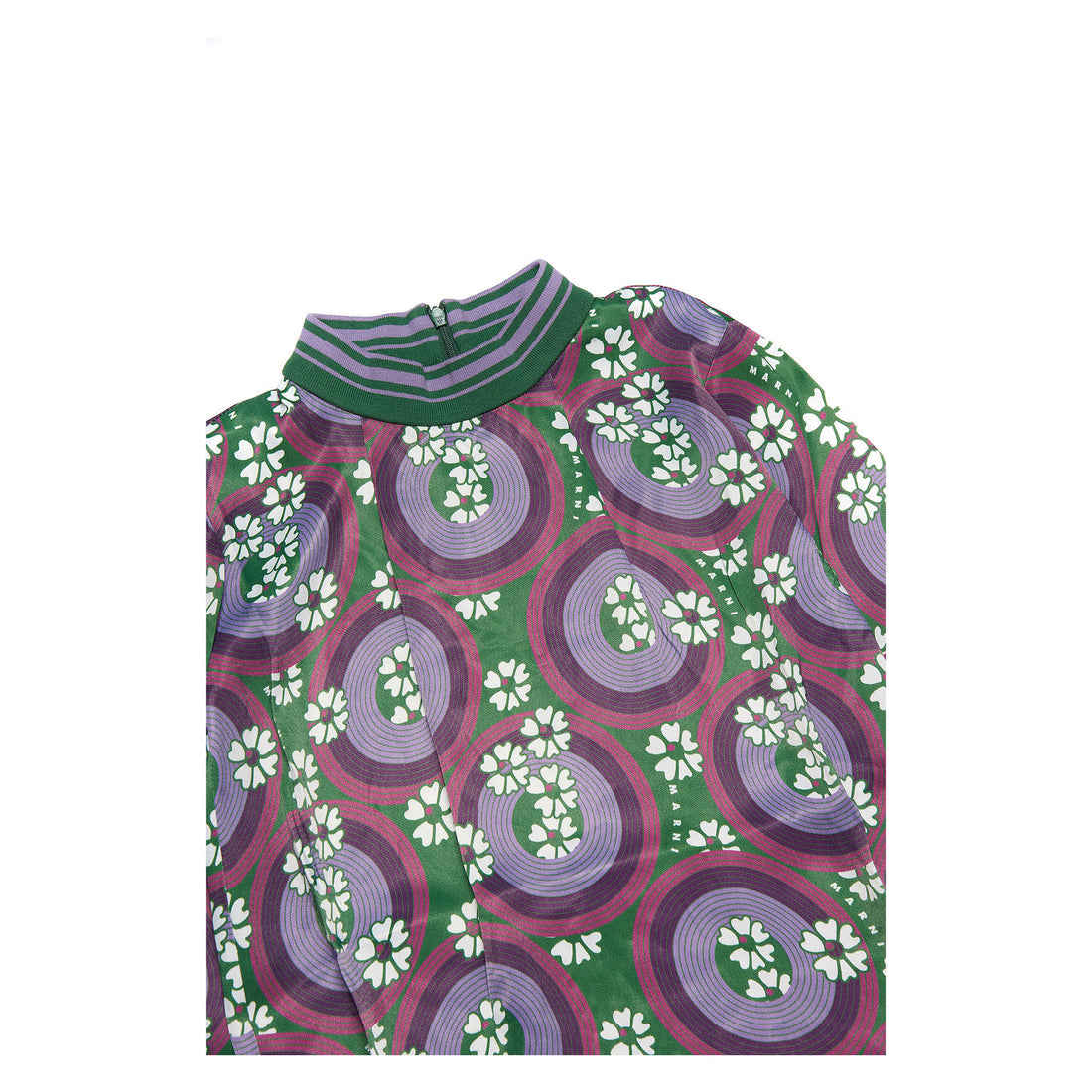 Marni Purple 70s Circles Dress