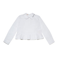Marni White Stitched Collar Blouse