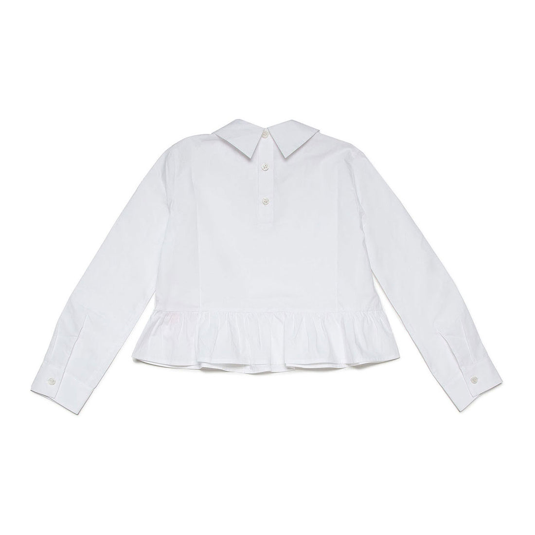 Marni White Stitched Collar Blouse
