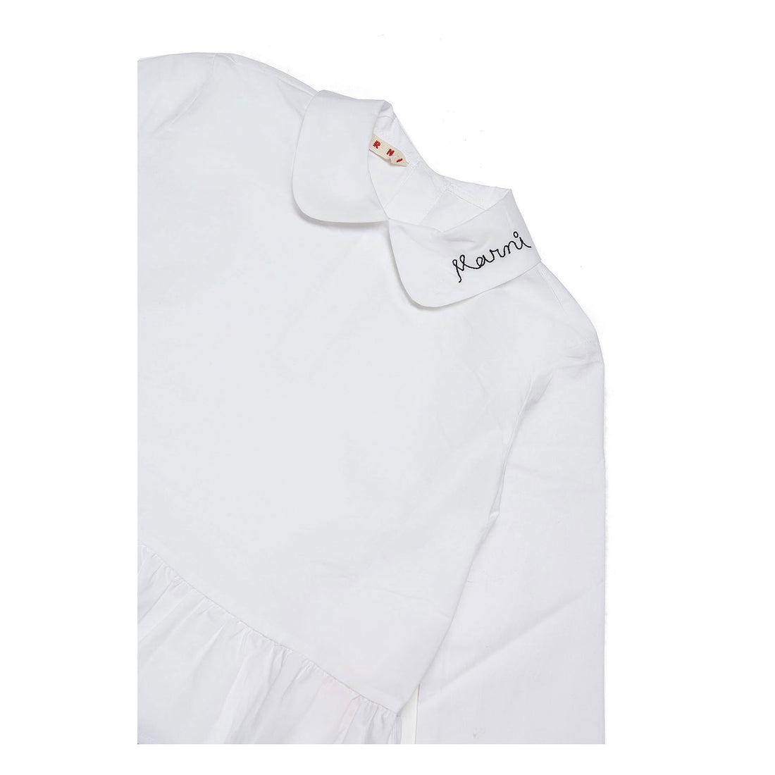 Marni White Stitched Collar Blouse