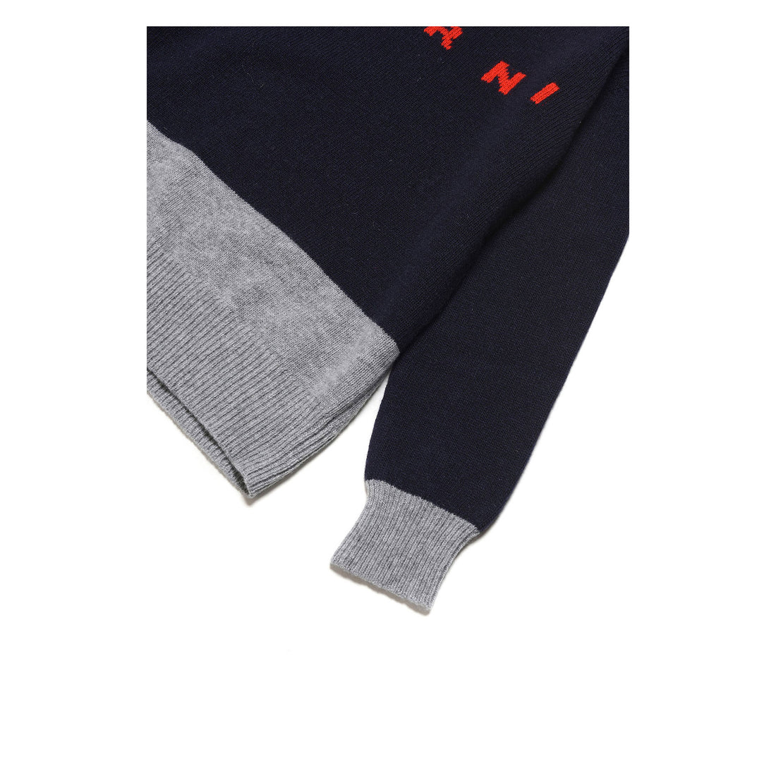 Marni Navy Colorblock Logo Sweater – Ladida