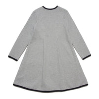 Marni Grey Front Ruffle Pleat Dress