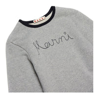 Marni Grey Front Ruffle Pleat Dress