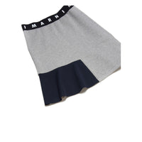 Marni Grey Color Block Fleece Skirt