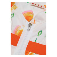 Marni White/Orange Floral Jacket
