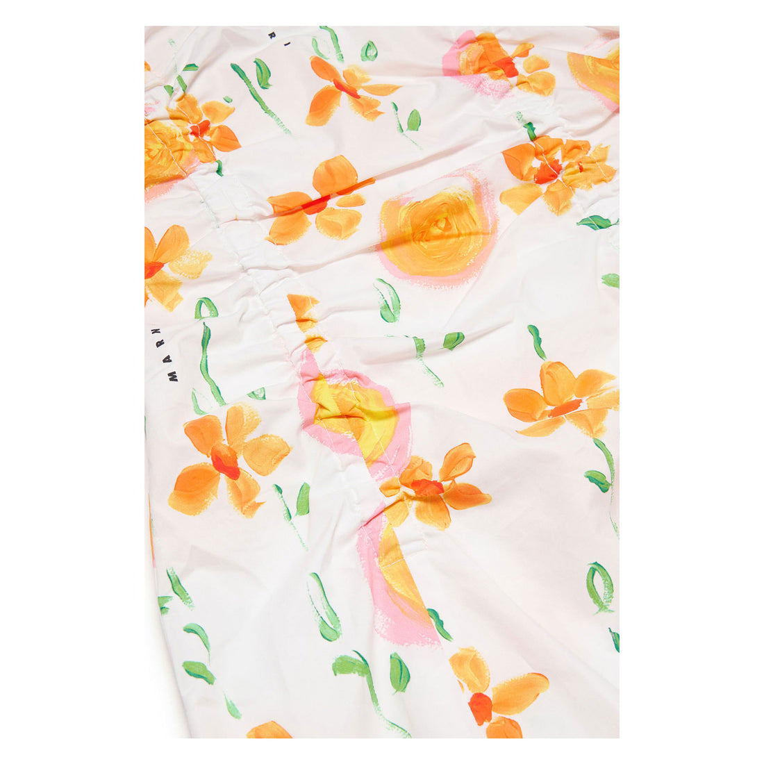 Marni White/Orange Floral Dress