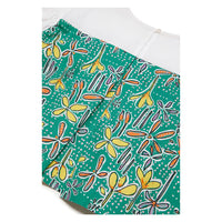 Marni White/Green Floral Two Toned Shirt