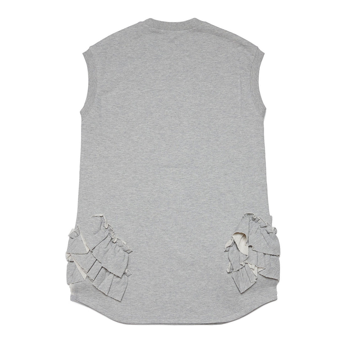 Marni Grey Ruffle Sides Dress