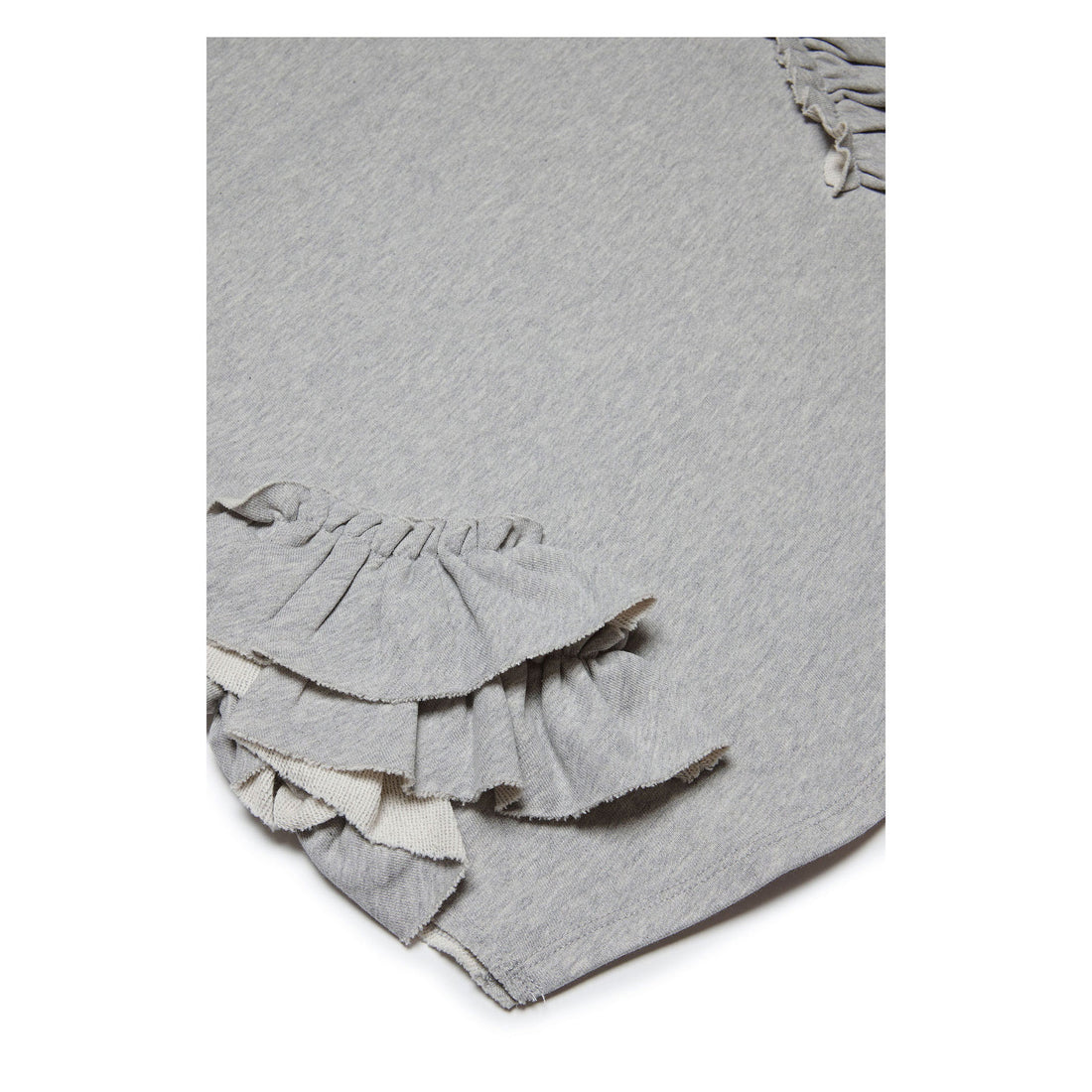 Marni Grey Ruffle Sides Dress