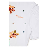 Marni White/Orange Flowers T-Shirt
