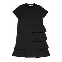 Marni Black Ruffle Sided Dress