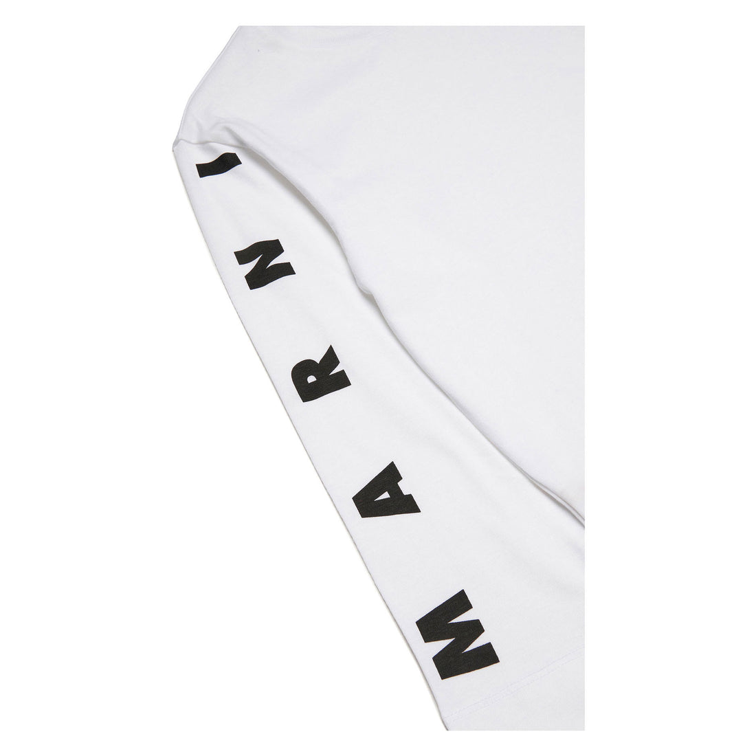 Marni White Logo Sleeve T-Shirt